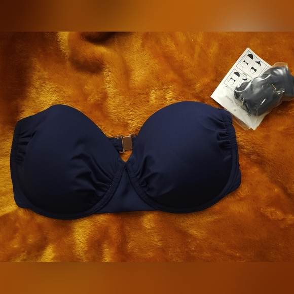 Tommy Bahama Pearl Solids Underwire   Removable 4 Way Straps 32C - Picture 8 of 8